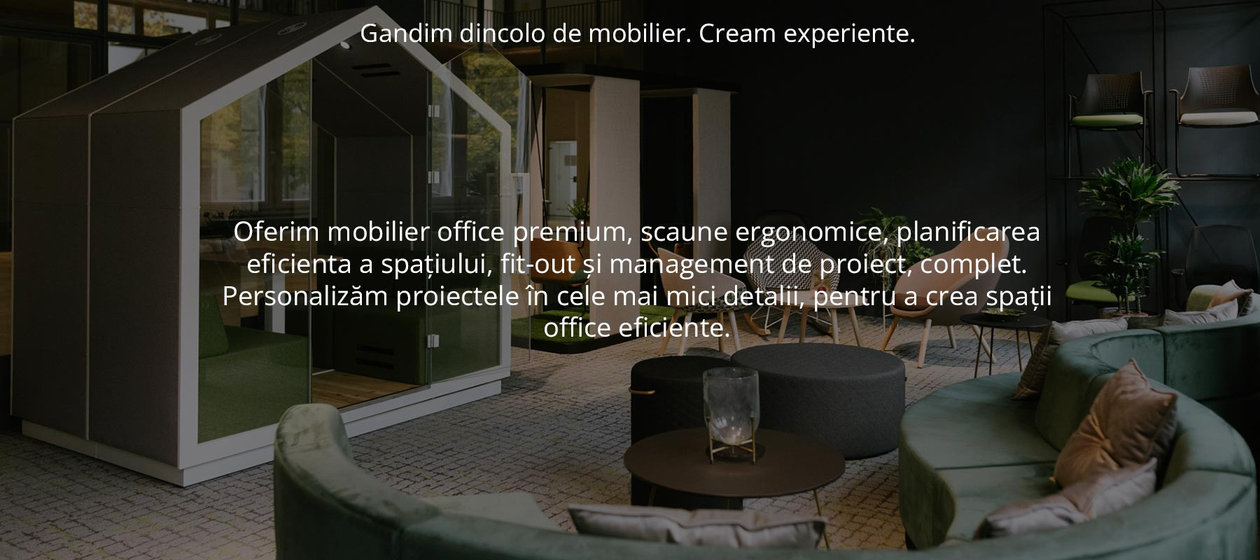 Oferim mobilier office premium, scaune ergonomice, planificarea eficienta a spațiului, fit-out și management de proiect, complet