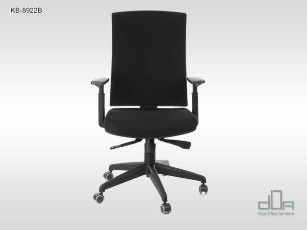 Scaun rotativ de birou, pivotant KB-8922B Negru #AboutOfficeFurniture