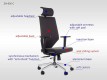 Scaun de birou rotativ, ergonomic, pivotant ZN-805-C Antracit #AboutOfficeFurniture