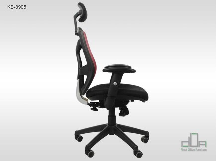 Scaun de birou ergonomic, rotativ KB-8905 rosu #AboutOfficeFurniture