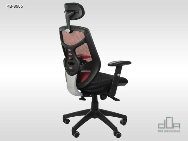 Scaun de birou ergonomic, rotativ KB-8905 rosu #AboutOfficeFurniture