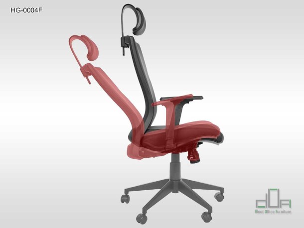 Scaun de birou rotativ, ergonomic, pivotant, negru HG-0004F reglaje specifice #AboutOfficeFurniture