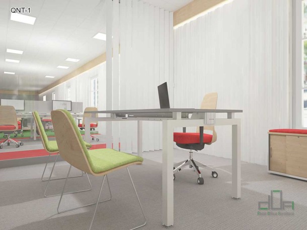 Birou operational QUANTUM-1 picioare metalice 1200x600mm #AboutOfficeFurniture