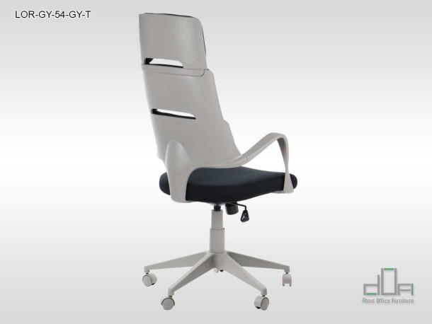 Scaun de birou rotativ, ergonomic, pivotant LORETTO LOR-GY-54-GY-T #AboutOfficeFurniture