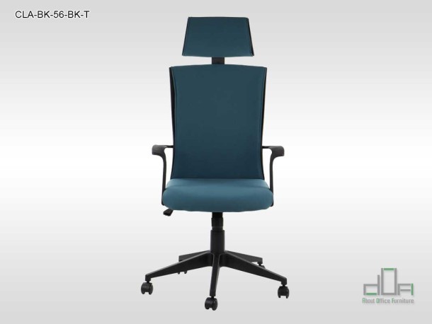 Scaun de birou rotativ, ergonomic, pivotant CLAYTON CLA-BK-56-BK-T #AboutOfficeFurniture