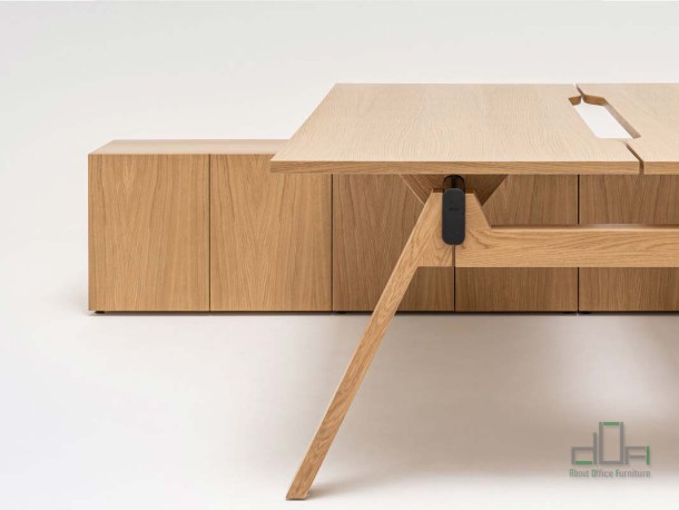 Birou operational - statie de lucru pentru 2 persoane gama VIGA #AboutOfficeFurniture