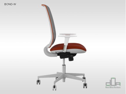 Scaun ergonomic de birou BOND WHITE #AboutOfficeFurniture