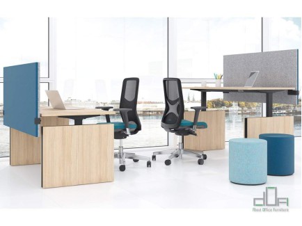 Birou operational reglabil pe inaltime MOTION #AboutOfficeFurniture