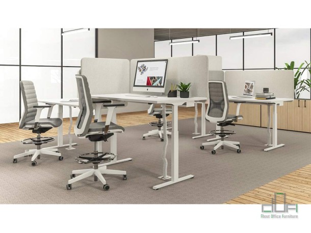 Birou operational reglabil pe inaltime B-ACTIVE #AboutOfficeFurniture