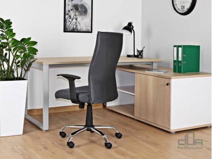 Scaun ergonomic operational Black on Black #AboutOfficeFurniture