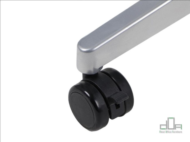 Birou reglabil pe inaltime SH-A10 - detaliu picior role #AboutOfficeFurniture