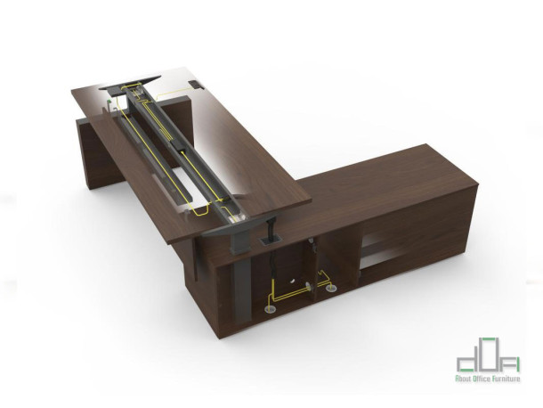 Birou managerial reglabil electric pe inaltime CRONO #AboutOfficeFurniture