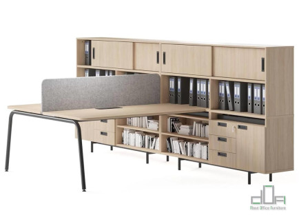 Birou individual si statie lucru ROUND #AboutOfficeFurniture